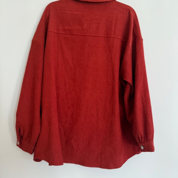 Preloved Rust Corduroy Long Sleeve Blouse M/L - Picture 2 of 2